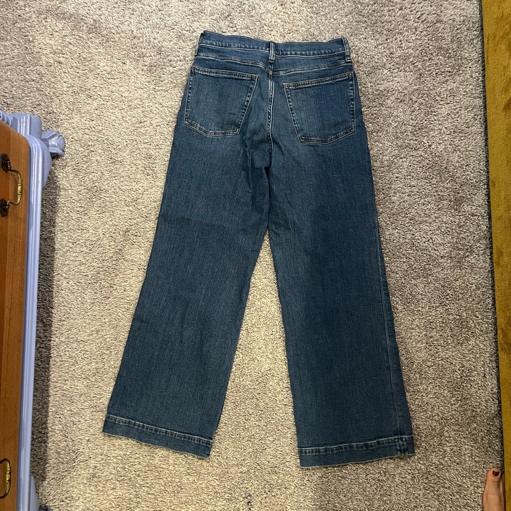 J. Crew Dark Blue Flare Jeans - Picture 3 of 3